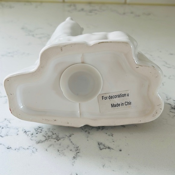 White Ceramic Lamb Coin Bank - Picture 9 of 9